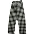 thumbnail image 1 of Hanes Men's Flannel Elastic Waist Sleep Pajama Lounge Pant for Men 41519-Large (Black/White Plaid), 1 of 4