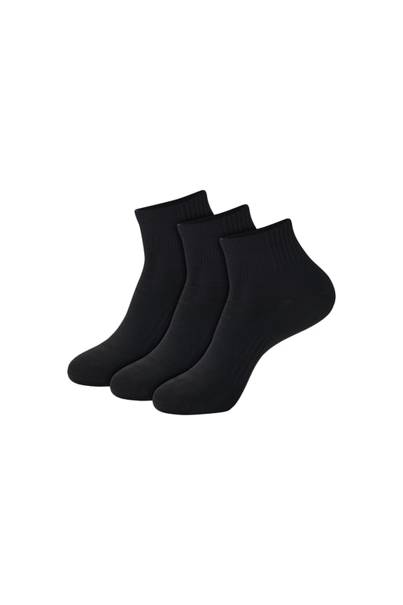 Mens Ankle Socks Value Pack, 3-Pack, Moves X-Temp 360-Degree Stretch Socks for Men
