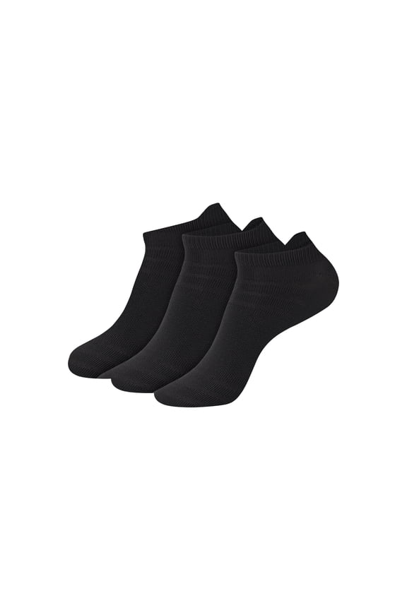 Mens No-Show Socks Value Pack, 3-Pack, Moves X-Temp 360-Degree Stretch Socks with Heel Shield