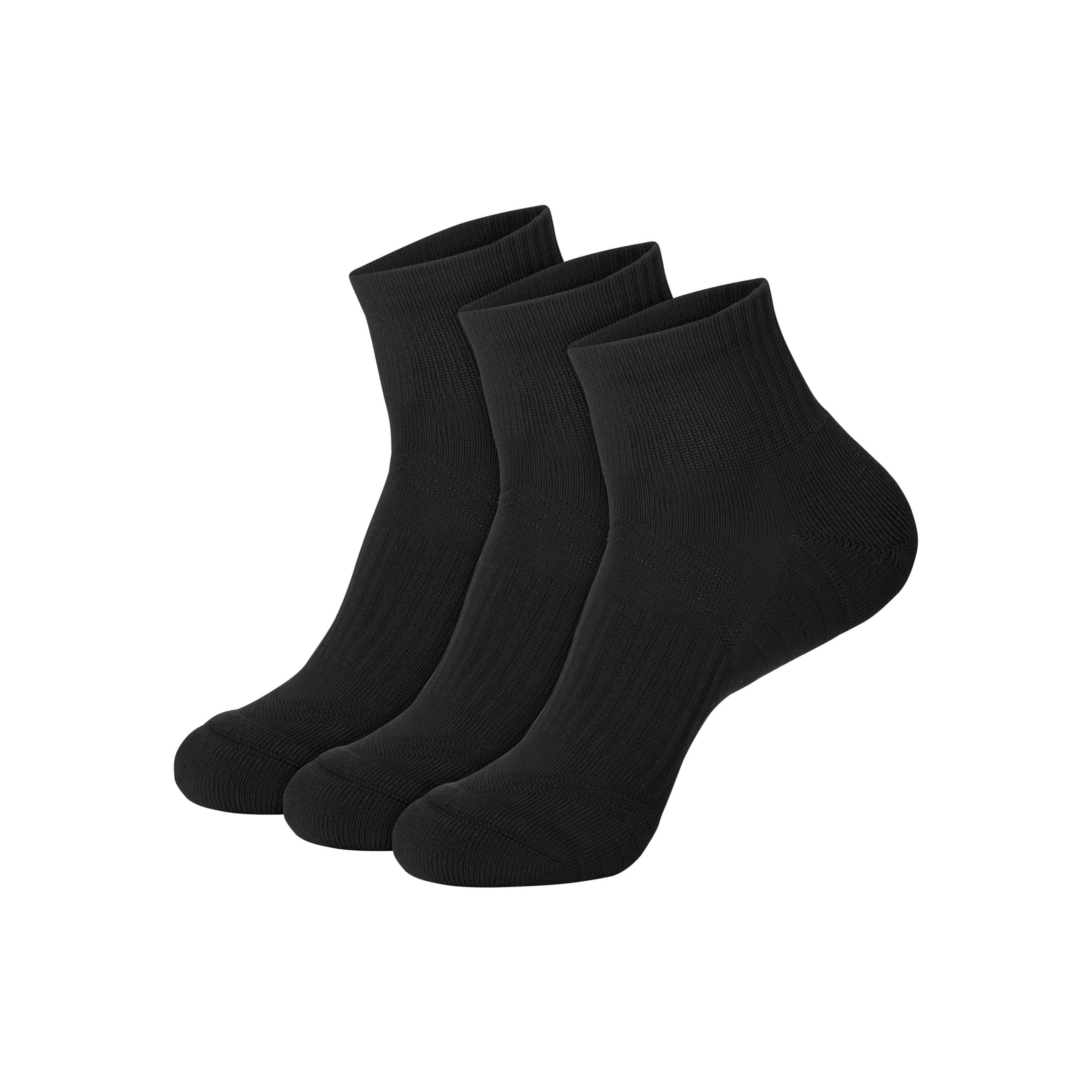 Hanes Mens Ankle Socks, 3-Pack, Moves Impact Zone Cushioned Socks, Shoe Sizes 6-12