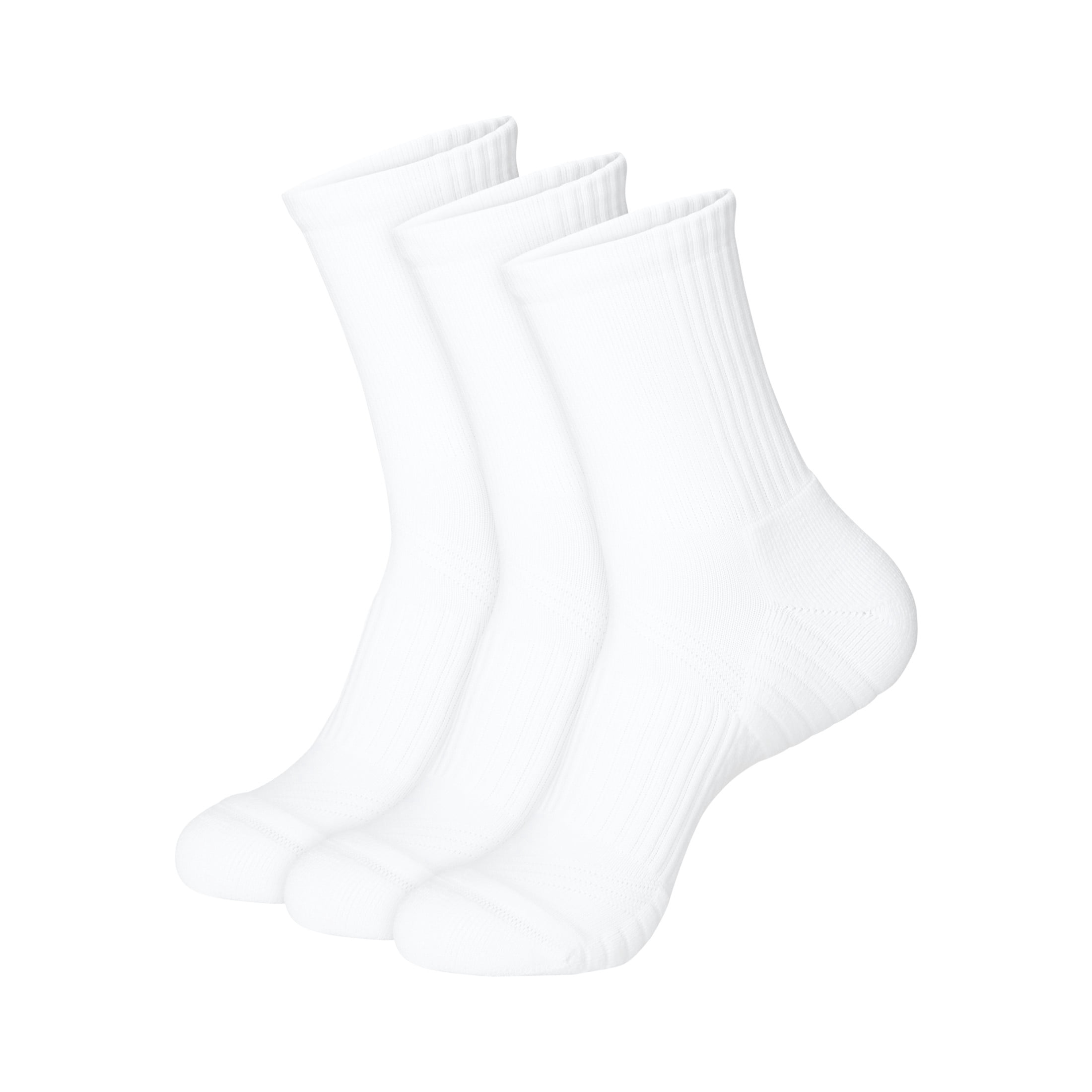 Hanes Mens Crew Socks, 3-Pack, Moves Impact Zone Cushioned Crew Socks, Shoe Sizes 6-12