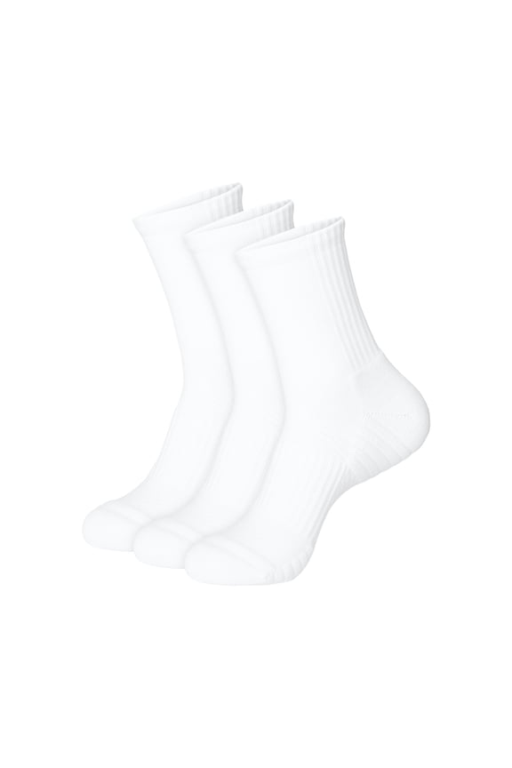 Mens Crew Socks, 3-Pack, Moves Impact Zone Cushioned Crew Socks, Shoe Sizes 6-12