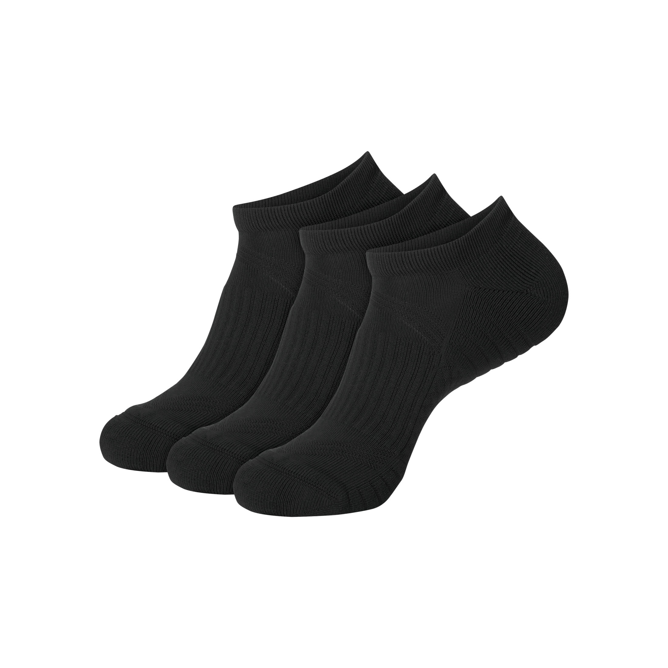 Hanes Mens No-Show Socks, 3-Pack, Moves Impact Zone Cushioned No-Show Socks, Shoe Sizes 6-12