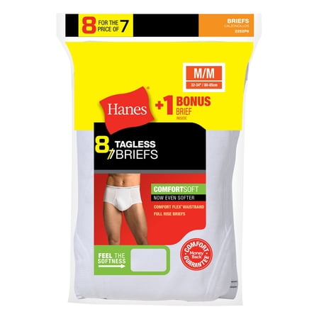 Hanes Men's No Ride Up Brief 8 - Ships Directly From Hanes