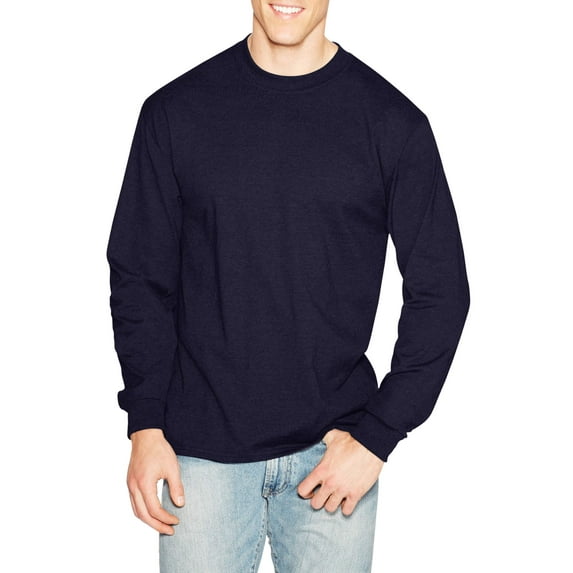 Hanes Mens Premium Beefy-T Cotton Long Sleeve T-Shirt