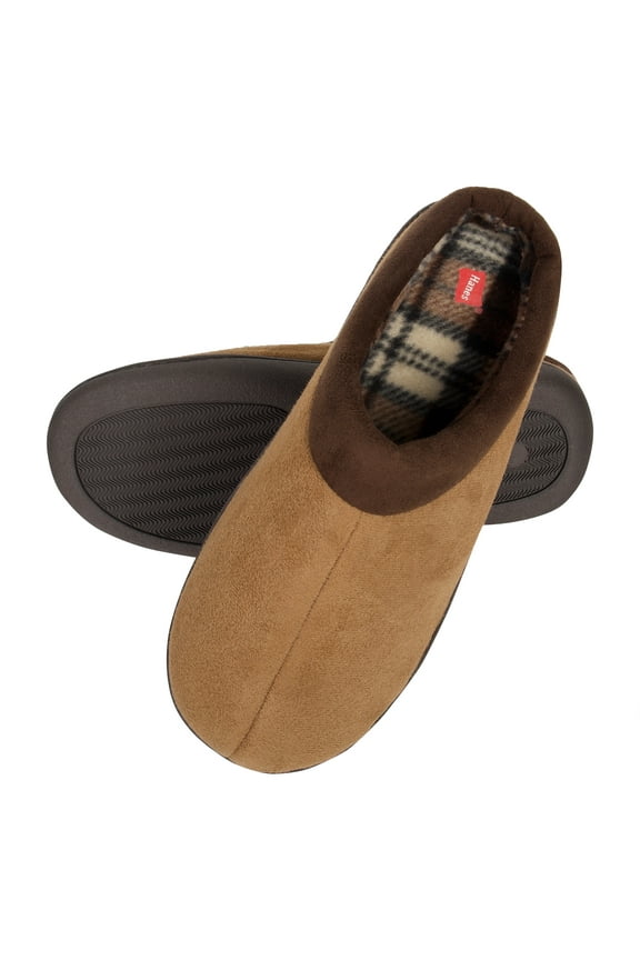 Mens Slip On Clog Slipper House Shoes with Indoor/Outdoor Sole