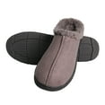 thumbnail image 1 of Hanes Mens Slip On Clog Slipper House Shoes with Indoor/Outdoor Sole, 1 of 9