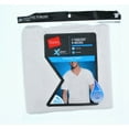 thumbnail image 1 of Hanes Mens Tagless 3 T-Shirts STRETCH White V-Neck SMALL Wicking Odor Control, 1 of 2