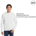 thumbnail image 1 of Hanes Mens Ultimate Cotton Crewneck Sweatshirt -WD60 Heavyweight Fleece Sweatshirt, (L White), 1 of 5