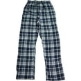 thumbnail image 1 of Hanes Mens Ultimate Cotton Flannel Sleep Lounge Pajama Plaid Pants, 40186 Blue/Lt Blue Plaid / Small, 1 of 6