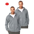 thumbnail image 1 of Hanes Mens Ultimate Cotton; Heavyweight Full Zip Hoodie, Color: Light Steel, Size: 3XL --- PACK OF 2 (Men's Athleticwear - Original Company Packing), 1 of 1
