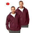 thumbnail image 1 of Hanes Mens Ultimate Cotton; Heavyweight Full Zip Hoodie, Color: Maroon, Size: M --- PACK OF 2 (Men's Athleticwear - Original Company Packing), 1 of 1