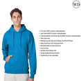 thumbnail image 1 of Hanes Mens Ultimate Cotton Hooded Sweatshirt Heavyweight Fleece Lined Hood Pullover Hoodie -WD17 (Teal 2XL), 1 of 5