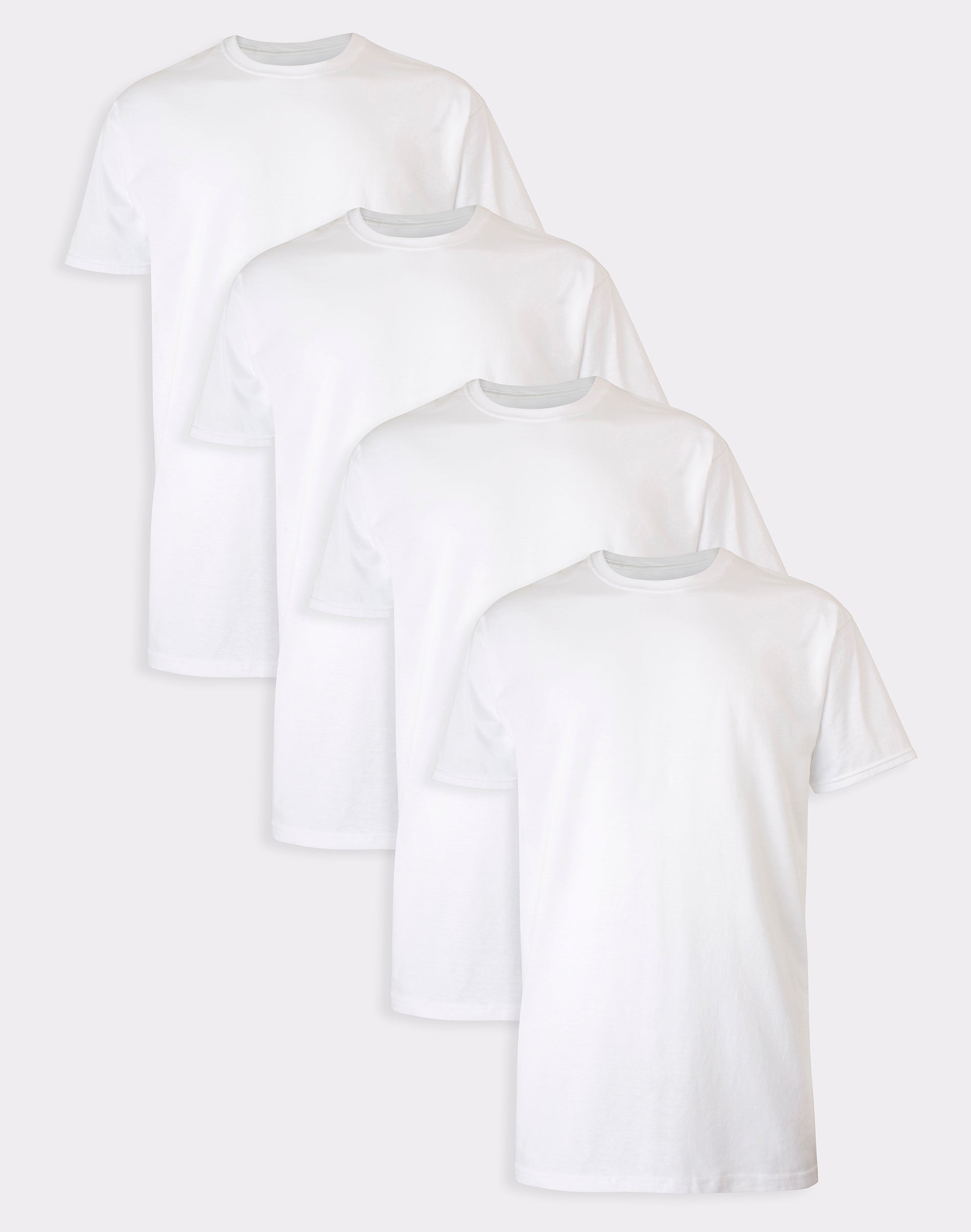 Hanes Mens Ultimate Tall Soft and Breathable Crewneck Undershirt 4Pack