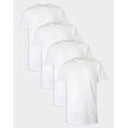 Hanes Mens Ultimate Tall Soft and Breathable Crewneck Undershirt 4-Pack