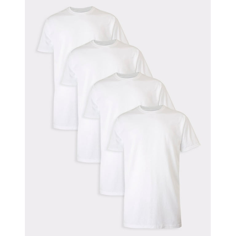 Men s Tall Hanes Ultimate FreshIQ Crewneck 4 Pack Tees Color Assorted Size XXL TALL