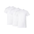 thumbnail image 1 of Hanes Mens Undershirt T-Shirt, 3-Pack, Cotton Stretch White T Shirts for Men, Stay-Tucked Crewneck, 1 of 7