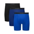 thumbnail image 1 of Hanes Mens Underwear Boxer Briefs, 3-Pack, Performance Stretch Boxer Brief Underwear for Men, 1 of 8