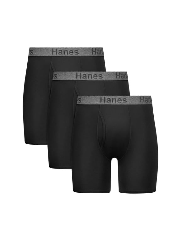 Mens Underwear Boxer Briefs Pack - 3-Pack - Performance Underwear - Stay Dry Pouch