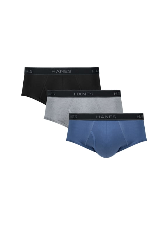 Mens Underwear Briefs, 3-Pack, Mid-rise Core + Cotton Stretch Briefs, Value Comfort Underwear