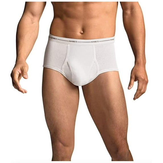 Hanes Mens White Briefs 9 Pack ComfortSoft Tagless Full Rise Underwear M-3X