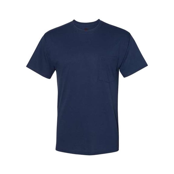 Hanes Mens Workwear Short Sleeve Pocket T-Shirt