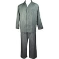 thumbnail image 1 of Hanes Mens Woven Long Sleeve Sleep Lounge Pajama Pant Set - 7 Prints 40408, 1 of 6