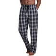 thumbnail image 1 of Hanes Mens Woven Stretch Plaid Pant, 2XL, Black/Grey Large Plaid, 1 of 3