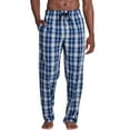 thumbnail image 1 of Hanes Mens Woven Stretch Plaid Pant, 2XL, Boy Blue Plaid, 1 of 3