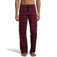 thumbnail image 1 of Hanes Mens Woven Stretch Plaid Pant, 5XL, Red/Black Plaid, 1 of 3