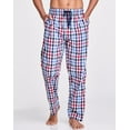 thumbnail image 1 of Hanes Mens Woven Stretch Plaid Pant, L, Red/Blue Gingham, 1 of 3