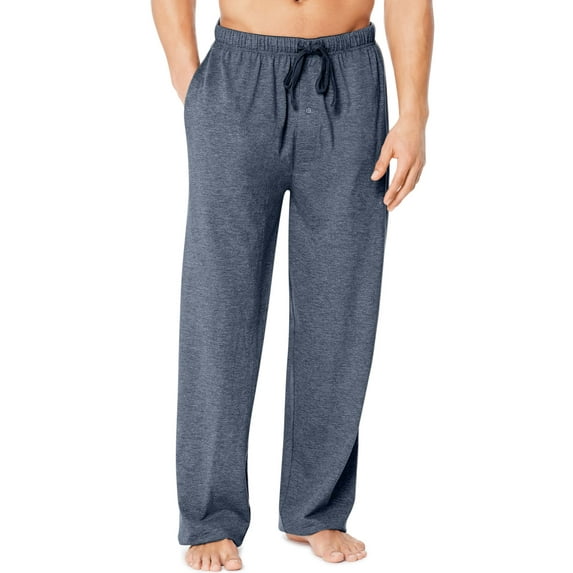 Hanes Mens X-Temp Jersey Pant with ComfortSoft Waistband, XL, Grindle Denim