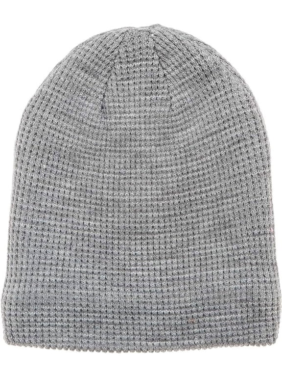 Mens X-Temp Waffle Knit Sherpa Lined Warm Comfy Beanie Hat