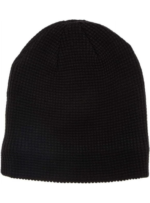 Hanes Mens X-Temp Waffle Knit Sherpa Lined Warm Comfy Beanie Hat