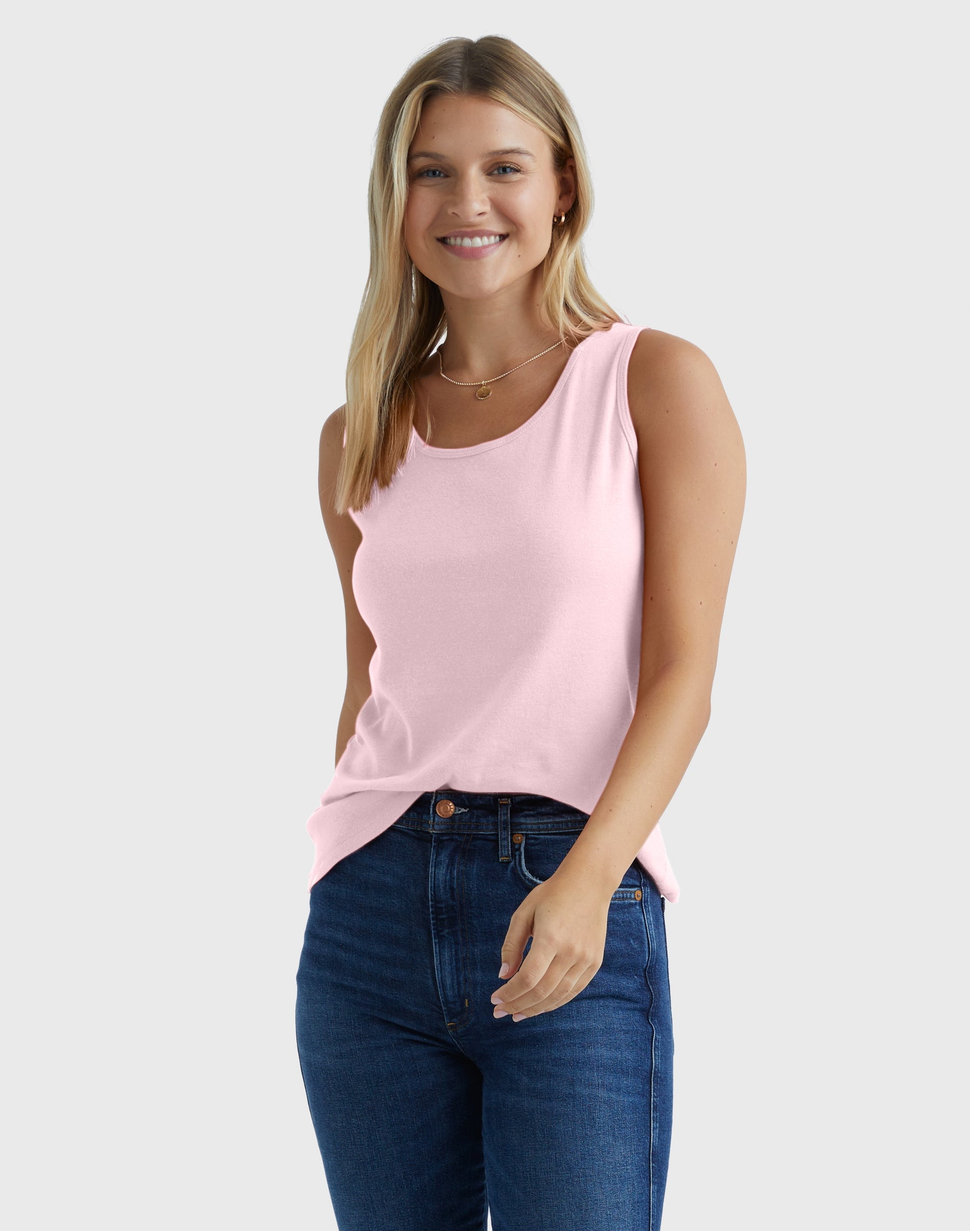 Women's Mini-Ribbed Cotton Tank Top