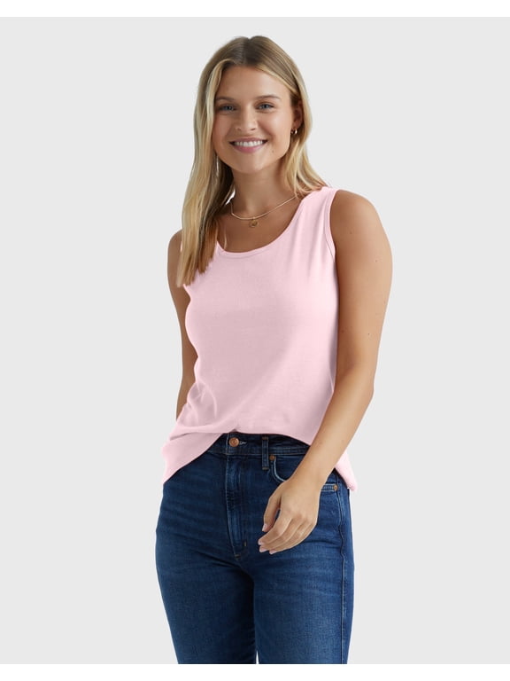 Women's Mini-Ribbed Cotton Tank Top