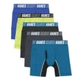 thumbnail image 1 of Hanes Boys Boxer Brief Underwear, 5-Pack, Moves Anti-Chafe, Moisture-Wicking, Assorted, 1 of 6