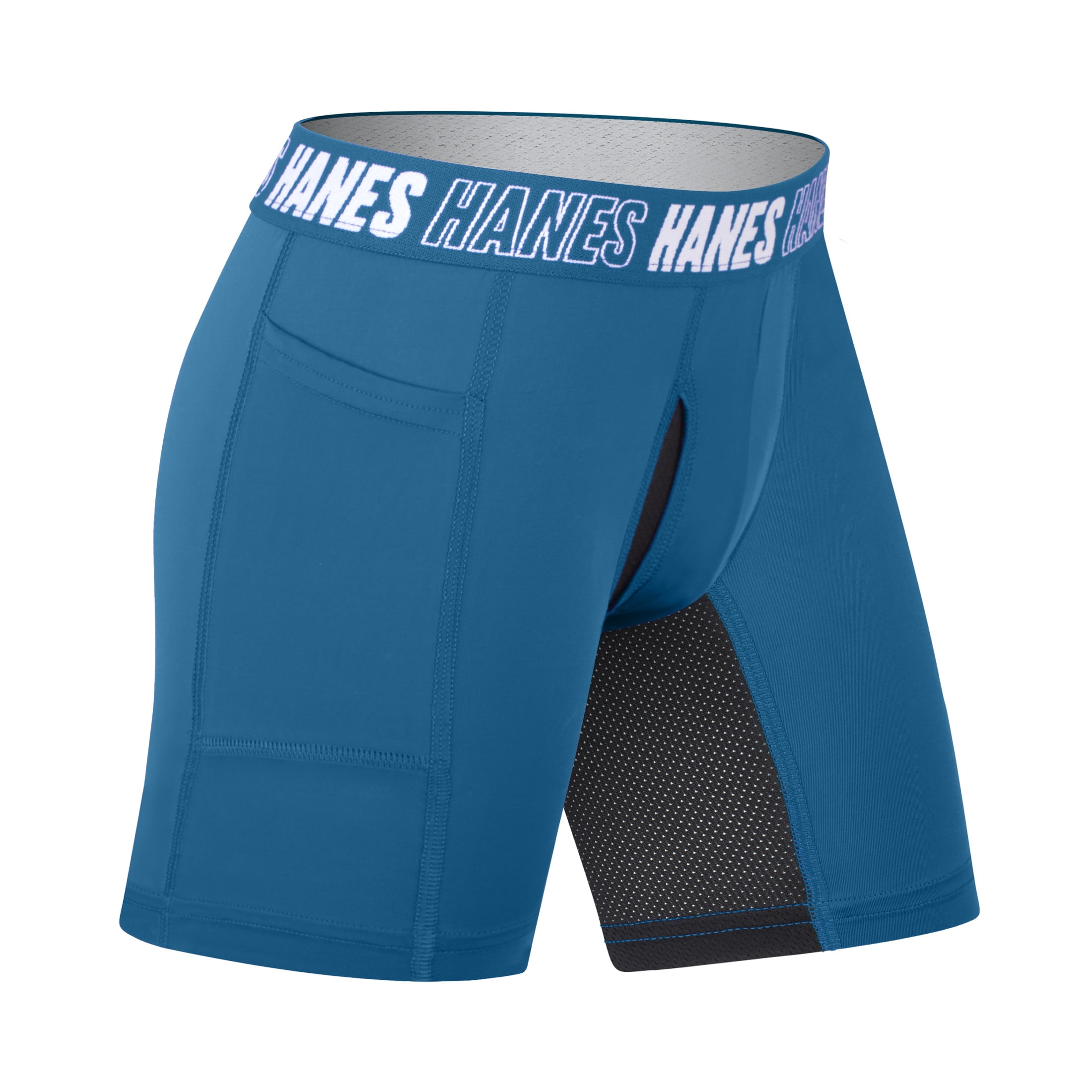 Hanes Boys Underwear Long-Leg Boxer Briefs, 5-Pack, Moves Anti-Chafing, Moisture-Wicking Underwear