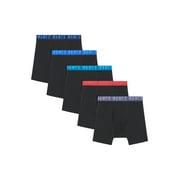 Hanes Moves Boys’ Performance Stretch Boxer Brief Underwear, 5-Pack