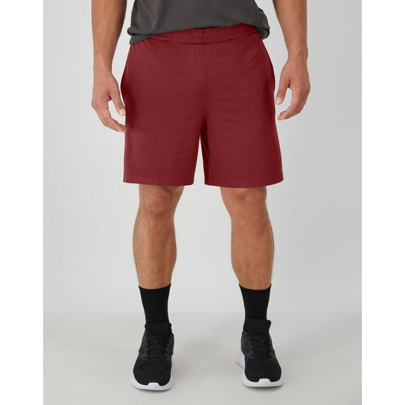Hanes Moves Men's 2-in-1 Gym Shorts, 7" Inseam Cardinal Red 3XL