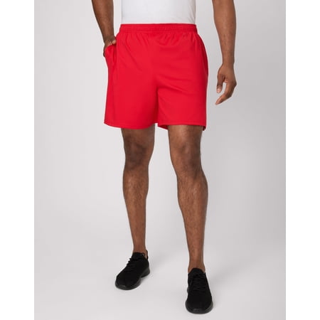 Hanes Moves Men's 2-in-1 Gym Shorts, 7" Inseam Holly Berry Red XL