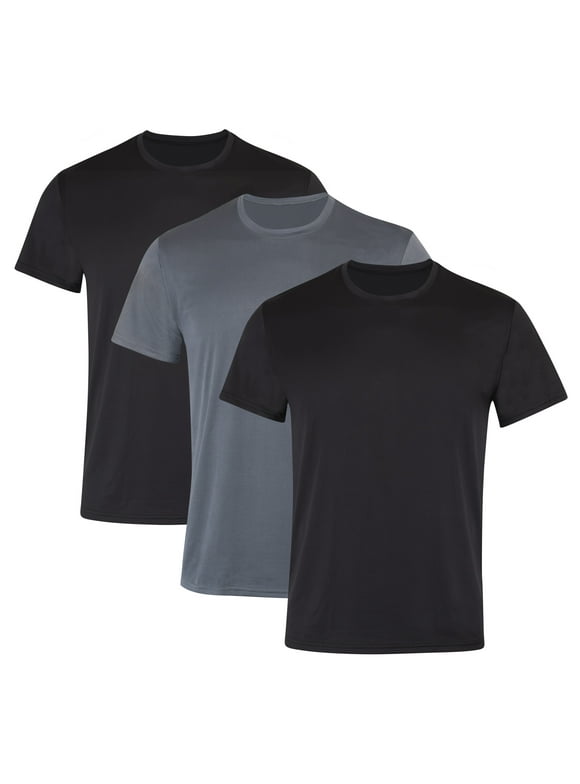 Cooling T-Shirt Pack, 3-Pack, Moves Breathable Jersey Mesh-Back Performance T-Shirts