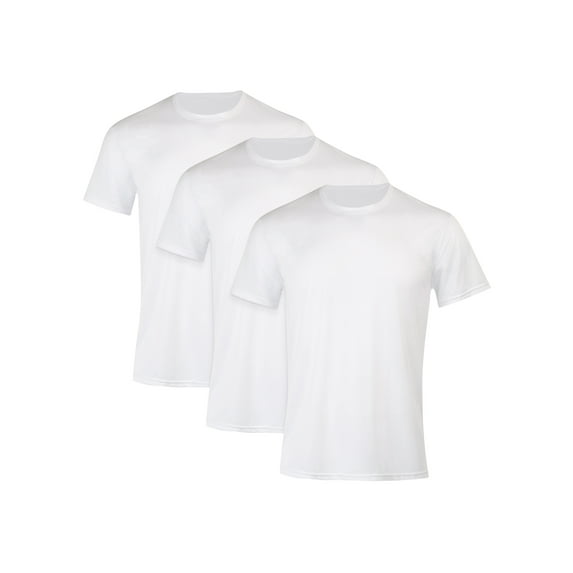 Undershirt T-Shirt Pack, 3-Pack, Moves X-Temp Crewneck Moisture-Wicking Tee