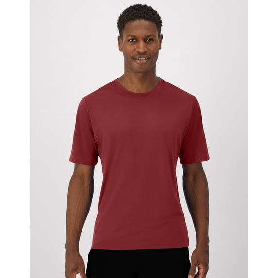 Hanes Moves Men's Short Sleeve Performance Tee Cardinal Red XL