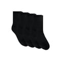 thumbnail image 1 of Hanes Moves Men's Socks Pack, 4-Pair , 360 Stretch Lightweight , , shoe size 6-12 Black, 1 of 3