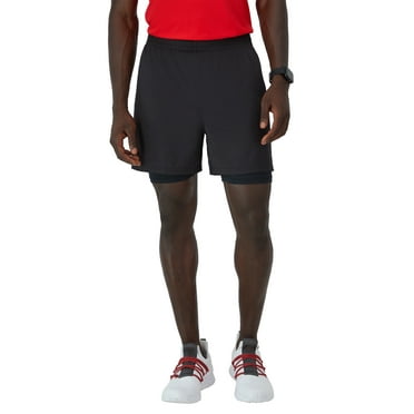 Hanes Moves Men's 2-in-1 Gym Shorts, 5" Inseam
