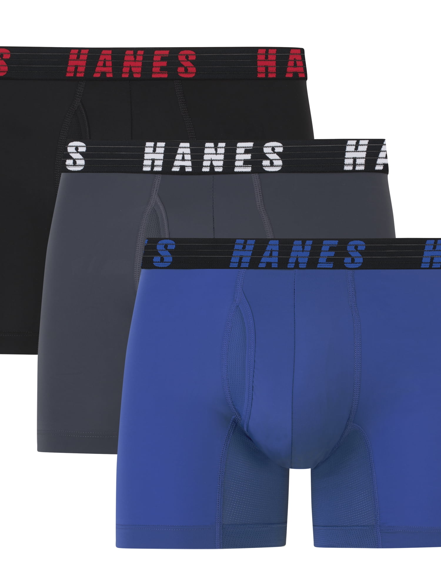 Hanes Moves Men’s Trunks Underwear, Assorted, 3Pack