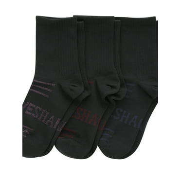 Hanes Moves Women Crew Sock, 3-Pack, Fits Shoe Size 5-9