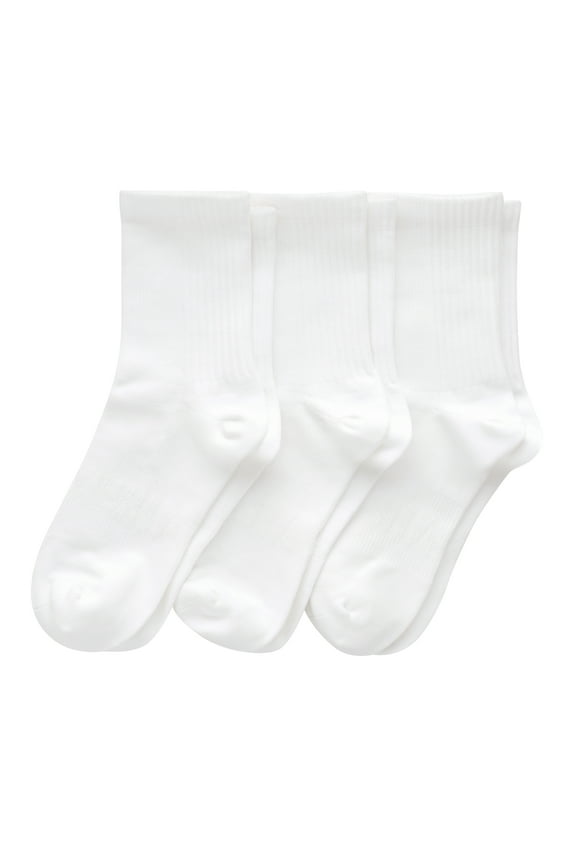 Moves Women Crew Sock, 3-Pack, Fits Shoe Size 5-9