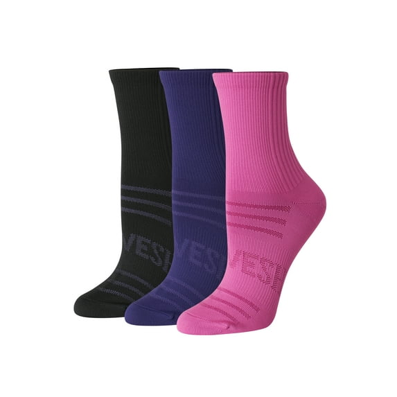 Hanes Women's Crew Socks, Moves, 3-Pack, Size 5-9